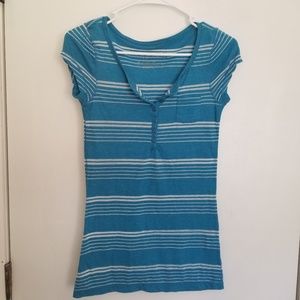 Blue & silver aeropostale shirt